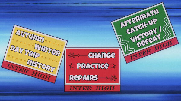 Three Inter High number tags that display the ten themes to choose from in Lap 1; the themes are below.